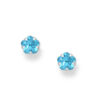 925 Sterling Silver Push-Back Earrings, intricately adorned with Light Blue CZ simulated diamonds. Crafted to perfection, these earrings feature a prong setting that highlights the stunning brilliance of each stone, creating the perfect balance between luxury and sophistication.