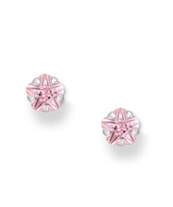 925 Sterling Silver Push-Back Earrings, intricately adorned with Pink CZ simulated diamonds. Crafted to perfection, these earrings feature a prong setting that highlights the stunning brilliance of each stone, creating the perfect balance between luxury and sophistication.