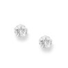 925 Sterling Silver Push-Back Earrings, intricately adorned with clear CZ simulated diamonds. Crafted to perfection, these earrings feature a prong setting that highlights the stunning brilliance of each stone, creating the perfect balance between luxury and sophistication.