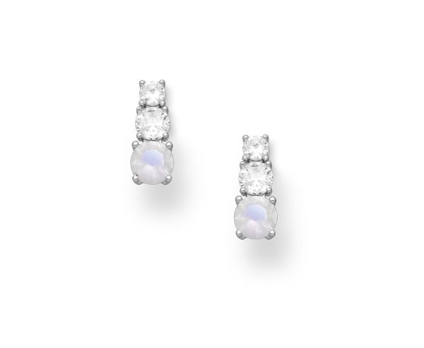 925 Sterling Silver Push-Back Earrings adorned with exquisite CZ Simulated Diamonds. These sophisticated earrings feature a classic prong setting, offering timeless elegance and a brilliant shine. The rhodium plating enhances durability, making them perfect for any occasion.