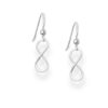 925 Sterling Silver Infinity Earrings. Meticulously crafted with a hallmark of 925 for authenticity, these hook-style earrings embody the enduring symbol of infinity. Their sleek and sophisticated design makes them a perfect accessory for any occasion, seamlessly complementing both casual and formal outfits.