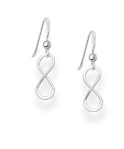 925 Sterling Silver Infinity Earrings. Meticulously crafted with a hallmark of 925 for authenticity, these hook-style earrings embody the enduring symbol of infinity. Their sleek and sophisticated design makes them a perfect accessory for any occasion, seamlessly complementing both casual and formal outfits.
