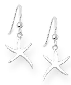 925 Sterling Silver Starfish Hook Earrings, a perfect blend of elegance and charm. Crafted from premium quality 925 sterling silver and enhanced with an e-coat for a long-lasting shine, these earrings capture the enchanting beauty of the ocean.