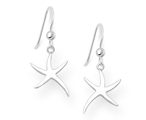 925 Sterling Silver Starfish Hook Earrings, a perfect blend of elegance and charm. Crafted from premium quality 925 sterling silver and enhanced with an e-coat for a long-lasting shine, these earrings capture the enchanting beauty of the ocean.