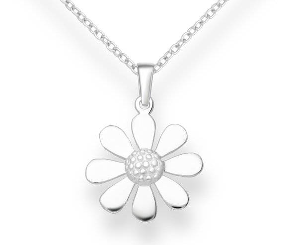 925 Sterling Silver Flower Pendant. Expertly crafted from premium sterling silver, this pendant captures the timeless beauty of floral design, offering a blend of sophistication and grace.