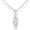 925 Sterling Silver Seahorse Pendant. Crafted with meticulous attention to detail, this exquisite piece features pure 925 silver that enhances its lustrous appeal. Perfect for ocean lovers and those with a taste for unique jewelry, this pendant combines classic craftsmanship with modern design. The hallmark 925 guarantees authenticity and quality.