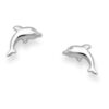 925 Sterling Silver Dolphin Push-Back Earrings. Crafted from fine sterling silver and plated with rhodium for extra shine, these earrings offer a playful dolphin design that radiates sophistication and charm. Ideal for any occasion, their push-back style ensures comfort and security.