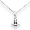 Tiny Bee Pendant, crafted in exquisite 925 Sterling Silver. This stunning piece captures the intricate beauty of a bee’s design, enhanced by an oxidized finish for a unique, vintage look. Ideal for adding a touch of sophistication and charm to any outfit, this pendant embodies both style and grace.