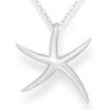 Exquisite 925 Sterling Silver Starfish Pendant. Beautifully crafted to capture the essence of ocean wonders, this pendant is hallmarked with 925, ensuring genuine quality. The pure silver and anti-tarnish finish offer lasting shine and elegance.