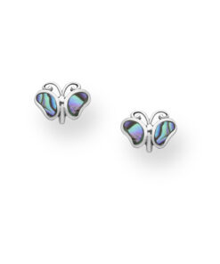 925 Sterling Silver Butterfly Earrings, exquisitely decorated with shimmering shell inlay. These push-back earrings effortlessly blend timeless design with a contemporary twist, offering a hint of sophistication to any ensemble.