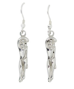 Joan The Wad Queen of the Cornish Piskies 925 Sterling Silver Hook Drop Earrings