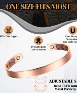 Copper Bracelet with Magnets