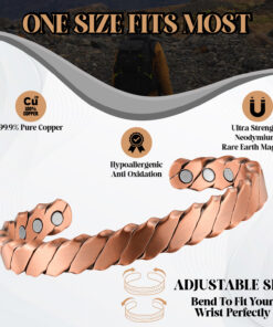 Pain relief magnetic copper bracelet.