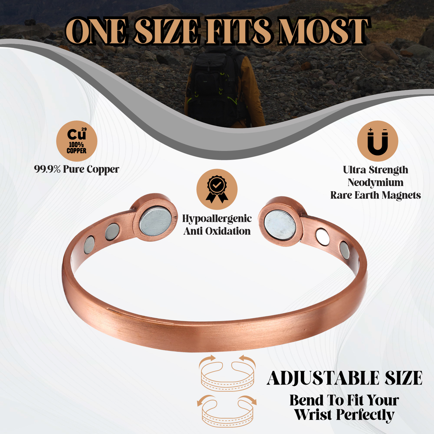 Bio magnetic therapy bracelet