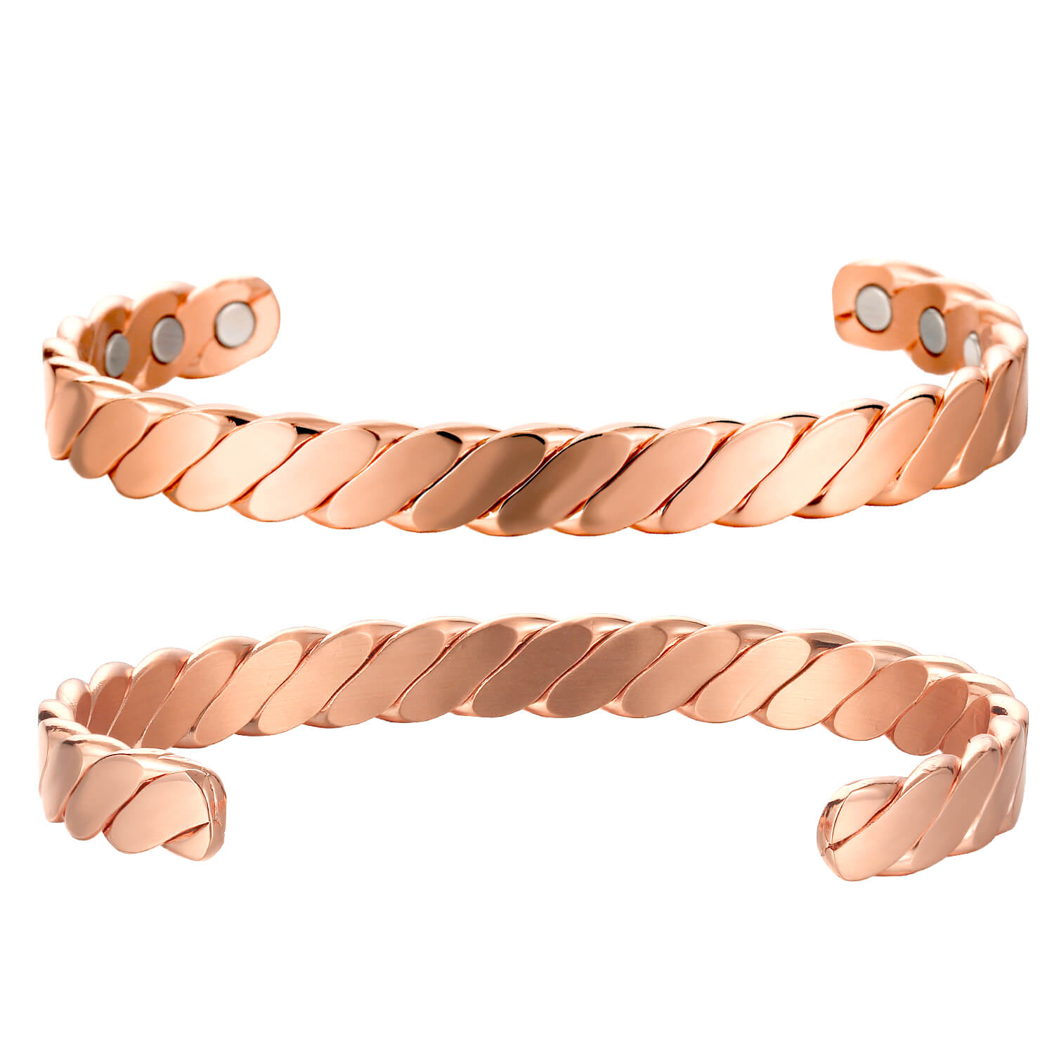 Bio Magnetic Copper Therapy Bangle with 6 Ultra Strength Magnets - Image 4