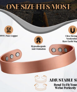 Bio magnetic copper therapy bangle