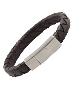 Bio Magnetic Genuine Leather Therapy Bracelet with 2 Ultra Strength Magnets
