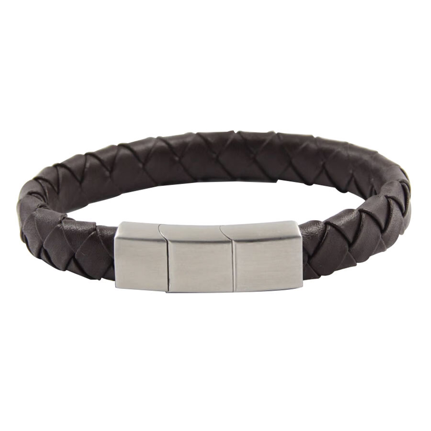 Bio Magnetic Genuine Leather Therapy Bracelet with 2 Ultra Strength Magnets - Image 2