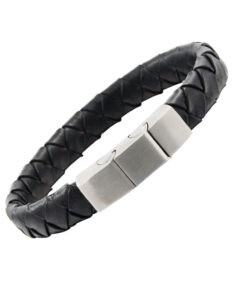 Bio Magnetic Genuine Leather Therapy Bracelet with 2 Ultra Strength Magnets
