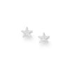 925 Sterling Silver Starfish Push-Back Earrings