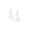 925 sterling silver starfish drop earrings