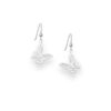 Sterling Silver Butterfly Hook Earrings