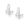 925 Sterling Silver Bee earrings on silver hooks.