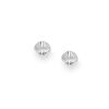 925 Sterling Silver Oxidized Shell Push-Back Earrings