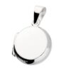 925 sterling silver round locket pendant with polished finish