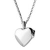 925 sterling silver heart locket pendant on chain – polished finish