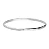 Slim 925 sterling silver bangle bracelet with a subtle hammered texture and polished finish.