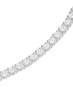 Alternative view of 925 Sterling Silver Tennis Anklet with CZ Stones | Joan the Wad Polperro